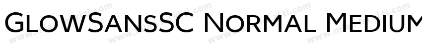 GlowSansSC Normal Medium字体转换